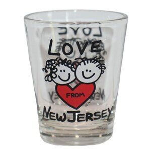 Shot‎ Glass Love from New Jersey Stick Kids Heart